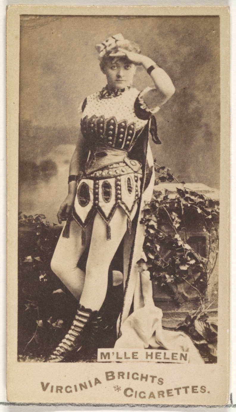 Allen & Ginter, Mlle. Helen, from the Actors and Actresses series (N45, Type 1) for Virginia Brights Cigarettes