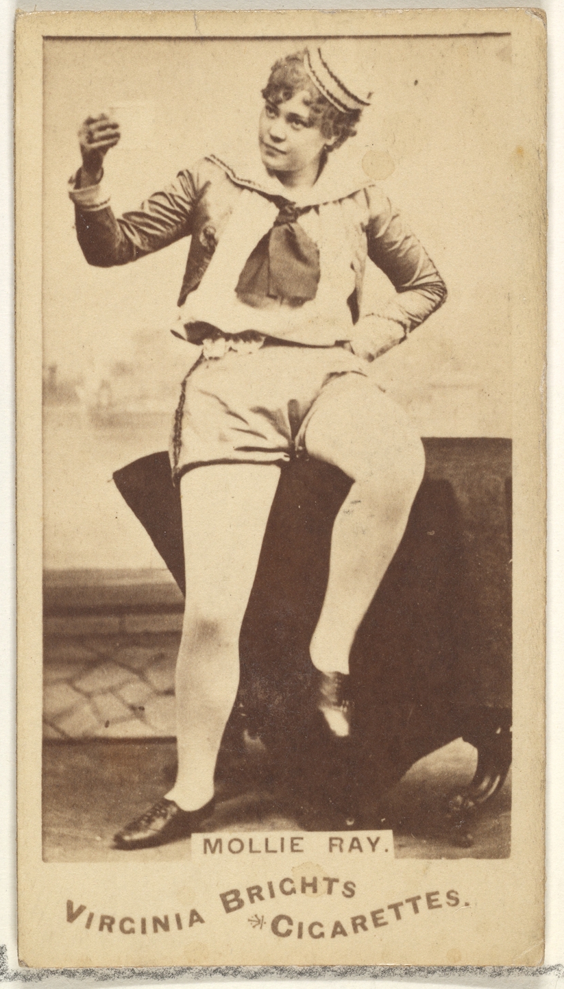 Mollie Ray, from the Actors and Actresses series (N45, Type 1) for Virginia Brights Cigarettes