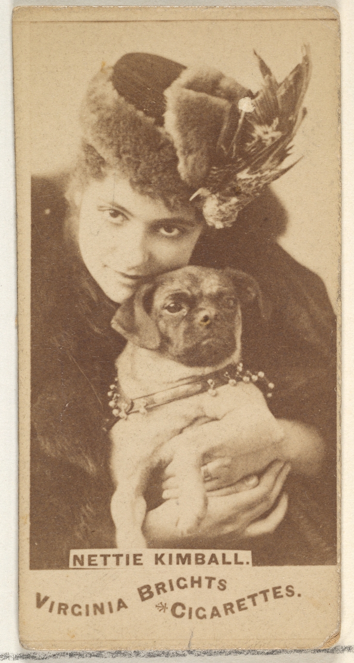 Allen & Ginter, Nettie Kimball, from the Actors and Actresses series (N45, Type 1) for Virginia Brights Cigarettes