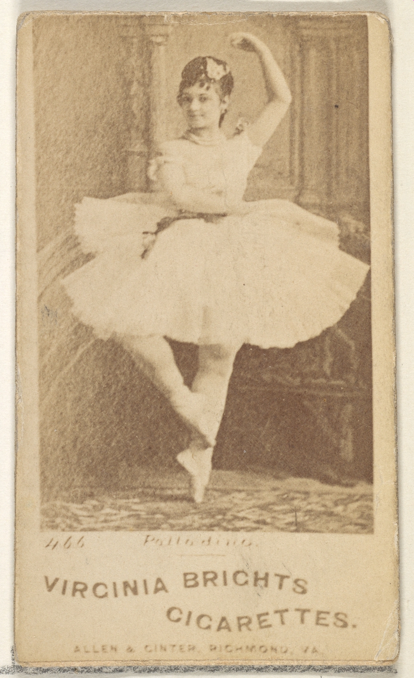 Card 466, Palladina, from the Actors and Actresses series (N45, Type 1) for Virginia Brights Cigarettes