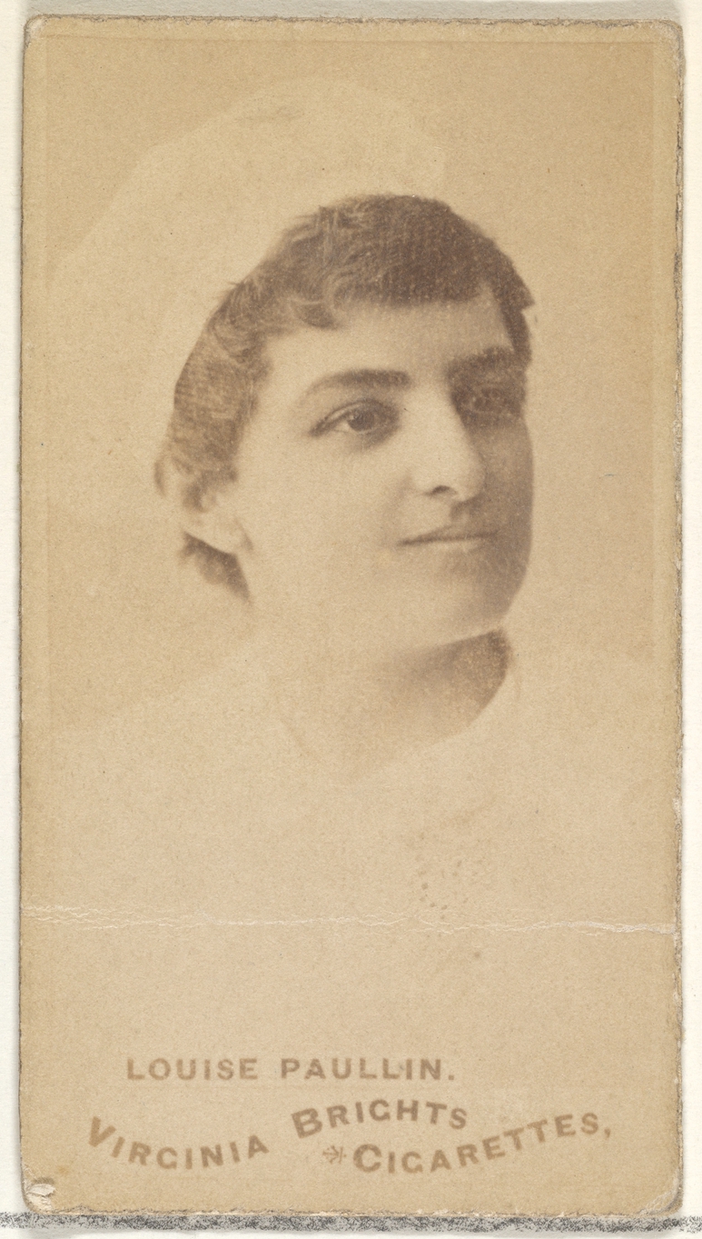 Louise Paullin, from the Actors and Actresses series (N45, Type 1) for Virginia Brights Cigarettes