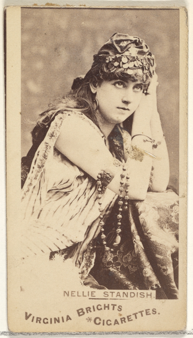Allen & Ginter, Nellie Standish, from the Actors and Actresses series (N45, Type 1) for Virginia Brights Cigarettes