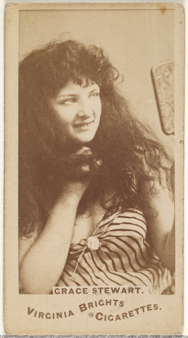 Allen & Ginter, Grace Stewart, from the Actors and Actresses series (N45, Type 1) for Virginia Brights Cigarettes