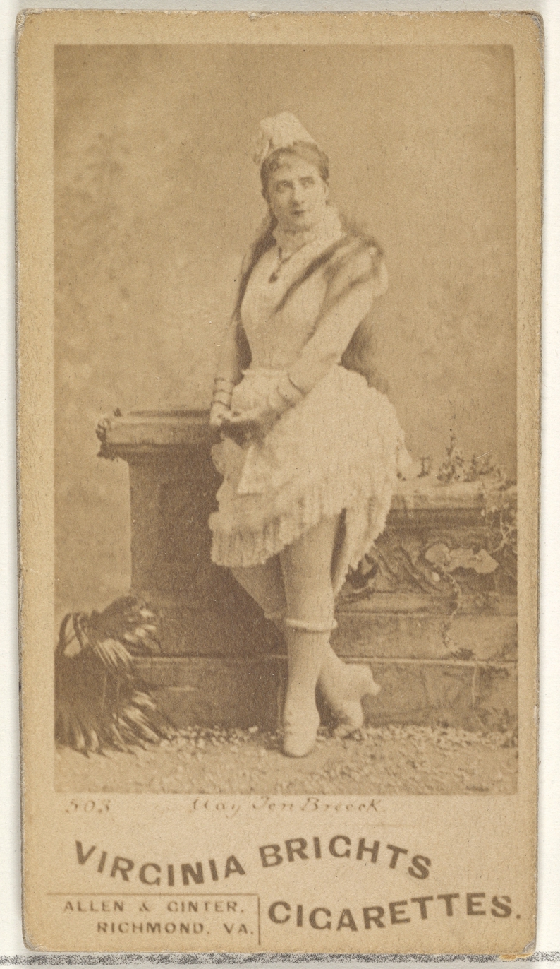503 cigarettes Issued by Allen & Ginter - Card 503, from the Actors and Actresses series  (N45, Type 1) for Virginia Brights Cigarettes