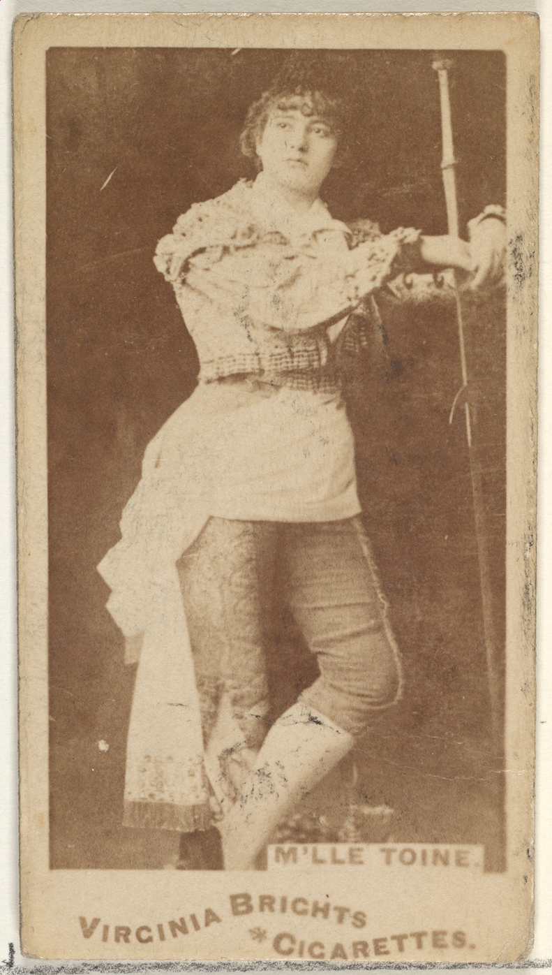 Allen & Ginter, M'lle Toine, from the Actors and Actresses series (N45, Type 1) for Virginia Brights Cigarettes