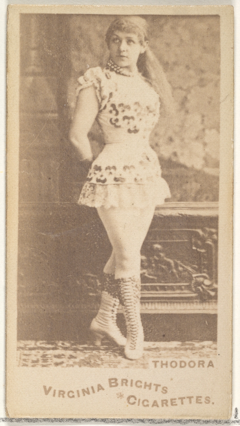 Allen & Ginter, Thodora, from the Actors and Actresses series (N45, Type 1) for Virginia Brights Cigarettes