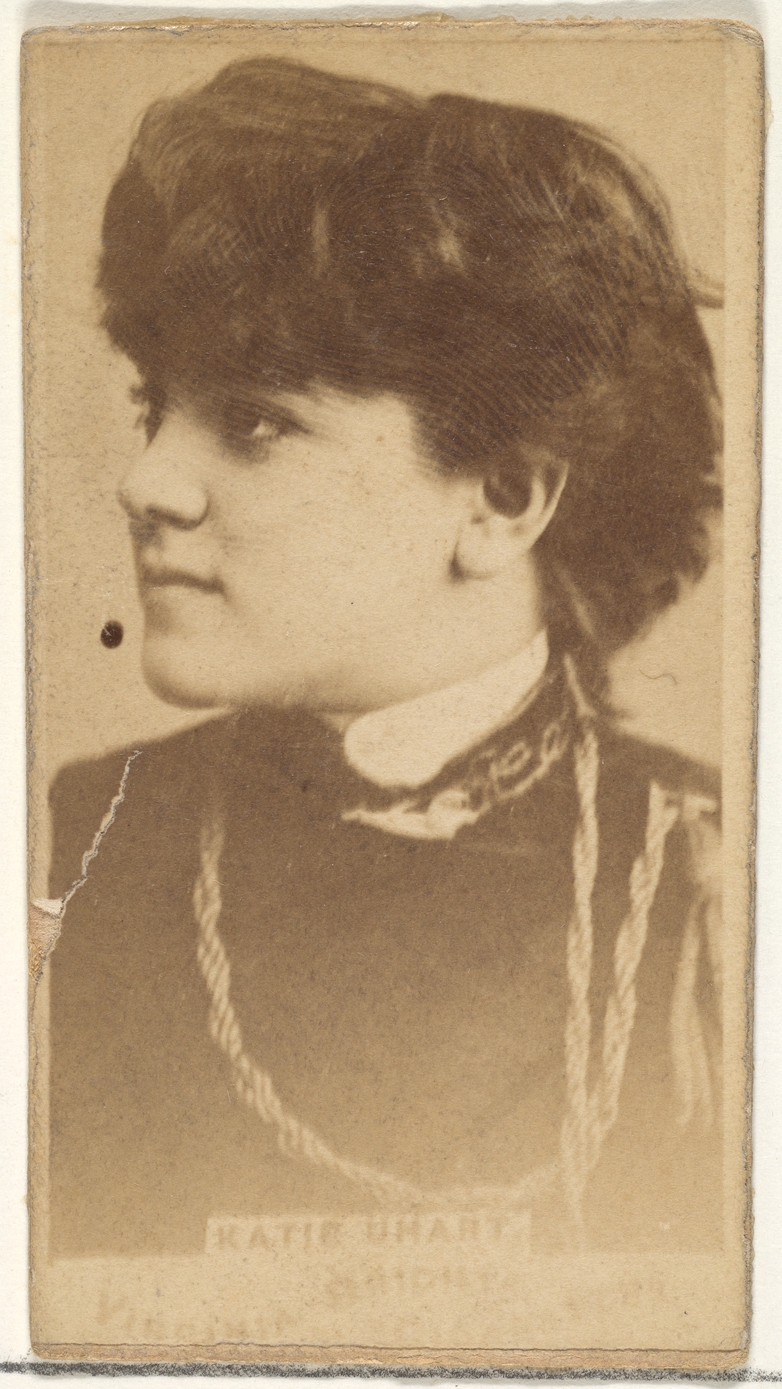 Allen & Ginter, Katie Uhart, from the Actors and Actresses series (N45, Type 1) for Virginia Brights Cigarettes