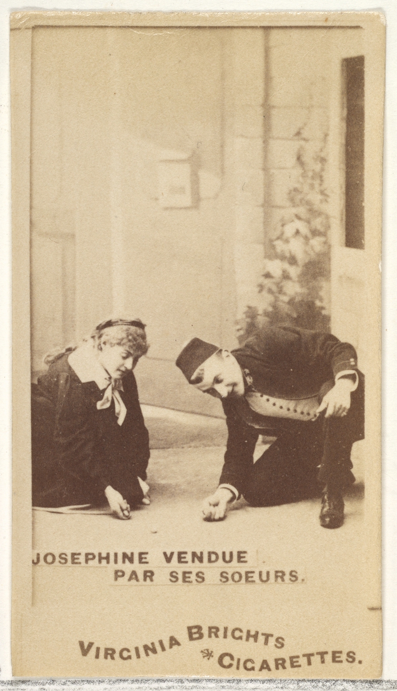 Allen & Ginter, Josephine Vendue, Par Ses Soeurs, from the Actors and Actresses series (N45, Type 1) for Virginia Brights Cigarettes