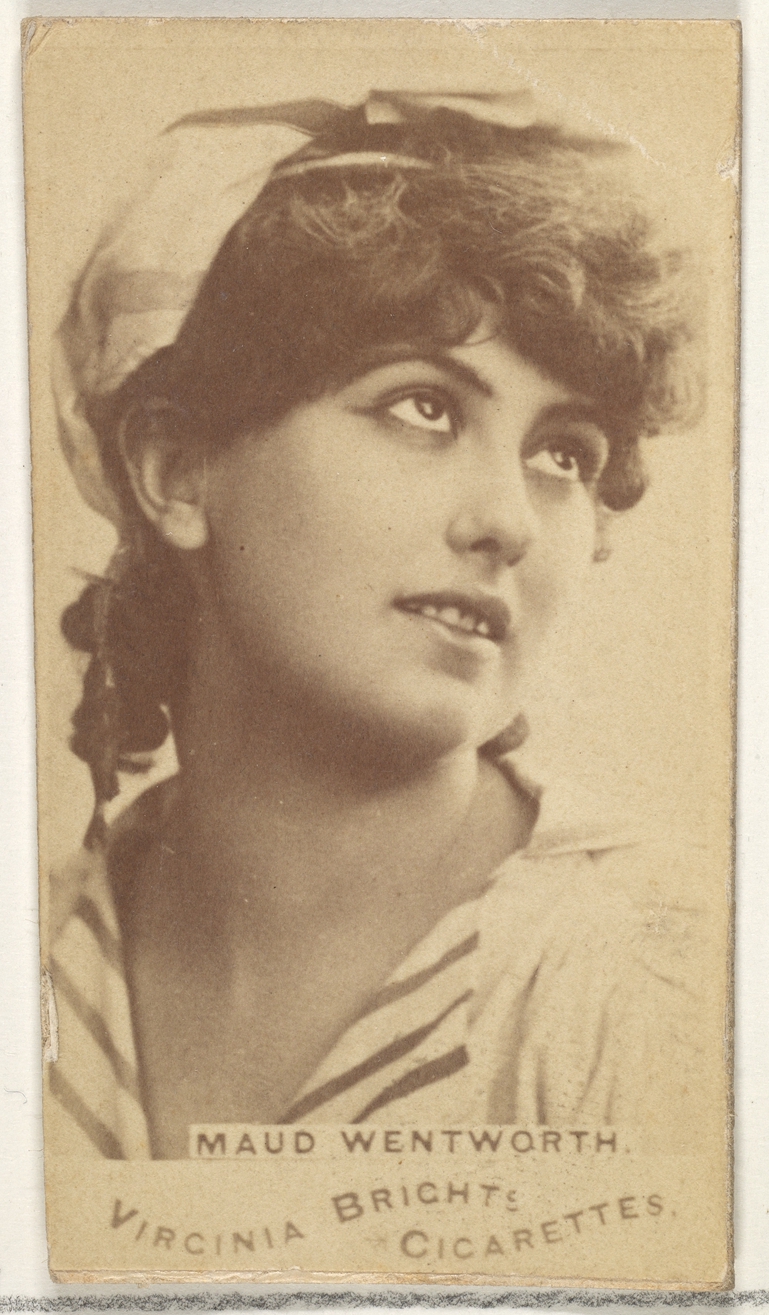 Allen & Ginter, Maud Wentworth, from the Actors and Actresses series (N45, Type 1) for Virginia Brights Cigarettes