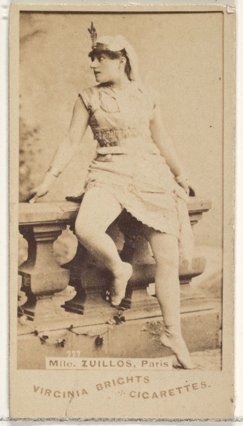 Allen & Ginter, Mlle. Zuillos, Paris, from the Actors and Actresses series (N45, Type 1) for Virginia Brights Cigarettes