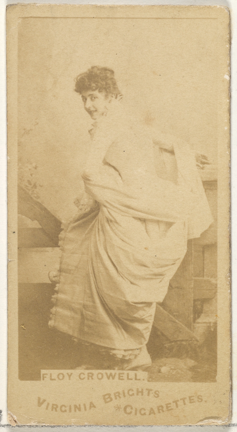 Allen & Ginter, Floy Crowell, from the Actors and Actresses series (N45, Type 1) for Virginia Brights Cigarettes