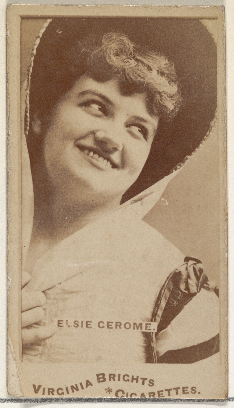 Allen & Ginter, Elsie Gerome, from the Actors and Actresses series (N45, Type 1) for Virginia Brights Cigarettes