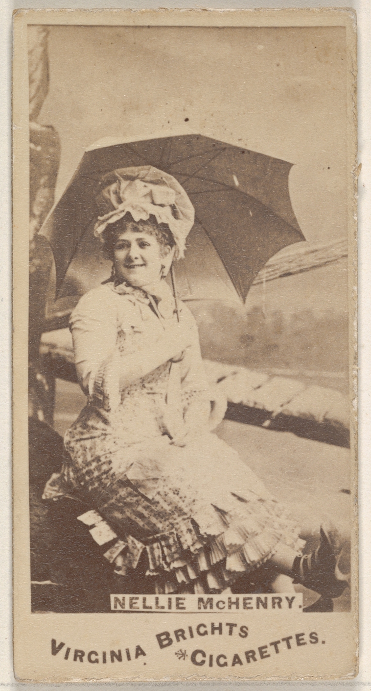 Allen & Ginter, Nellie McHenry, from the Actors and Actresses series (N45, Type 1) for Virginia Brights Cigarettes