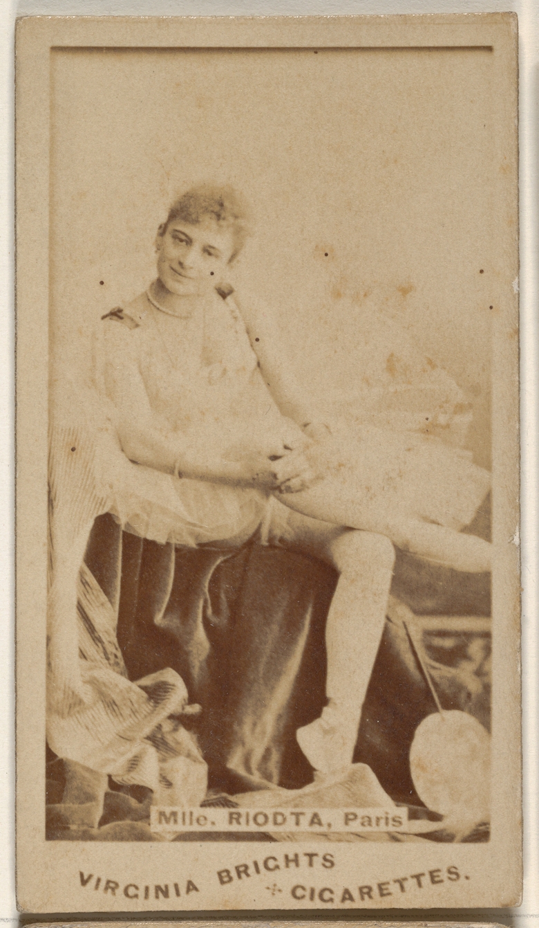 Allen & Ginter, Mlle. Riodta, Paris, from the Actors and Actresses series (N45, Type 1) for Virginia Brights Cigarettes