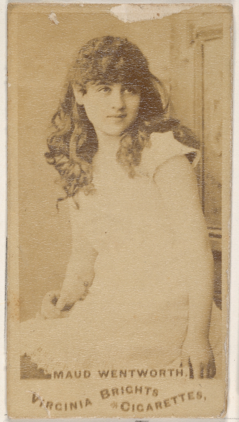 Allen & Ginter, Maud Wentworth, from the Actors and Actresses series (N45, Type 1) for Virginia Brights Cigarettes