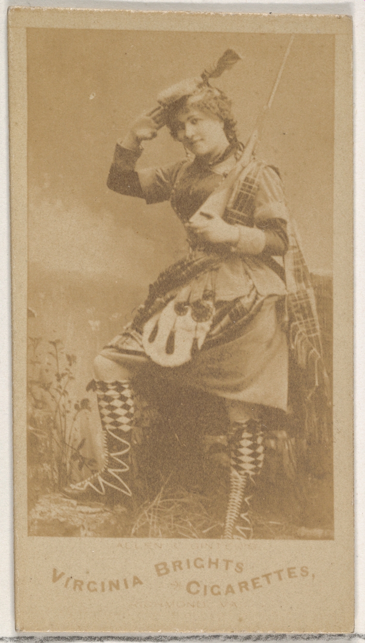 Allen & Ginter, From the Actors and Actresses series (N45, Type 5) for Virginia Brights Cigarettes