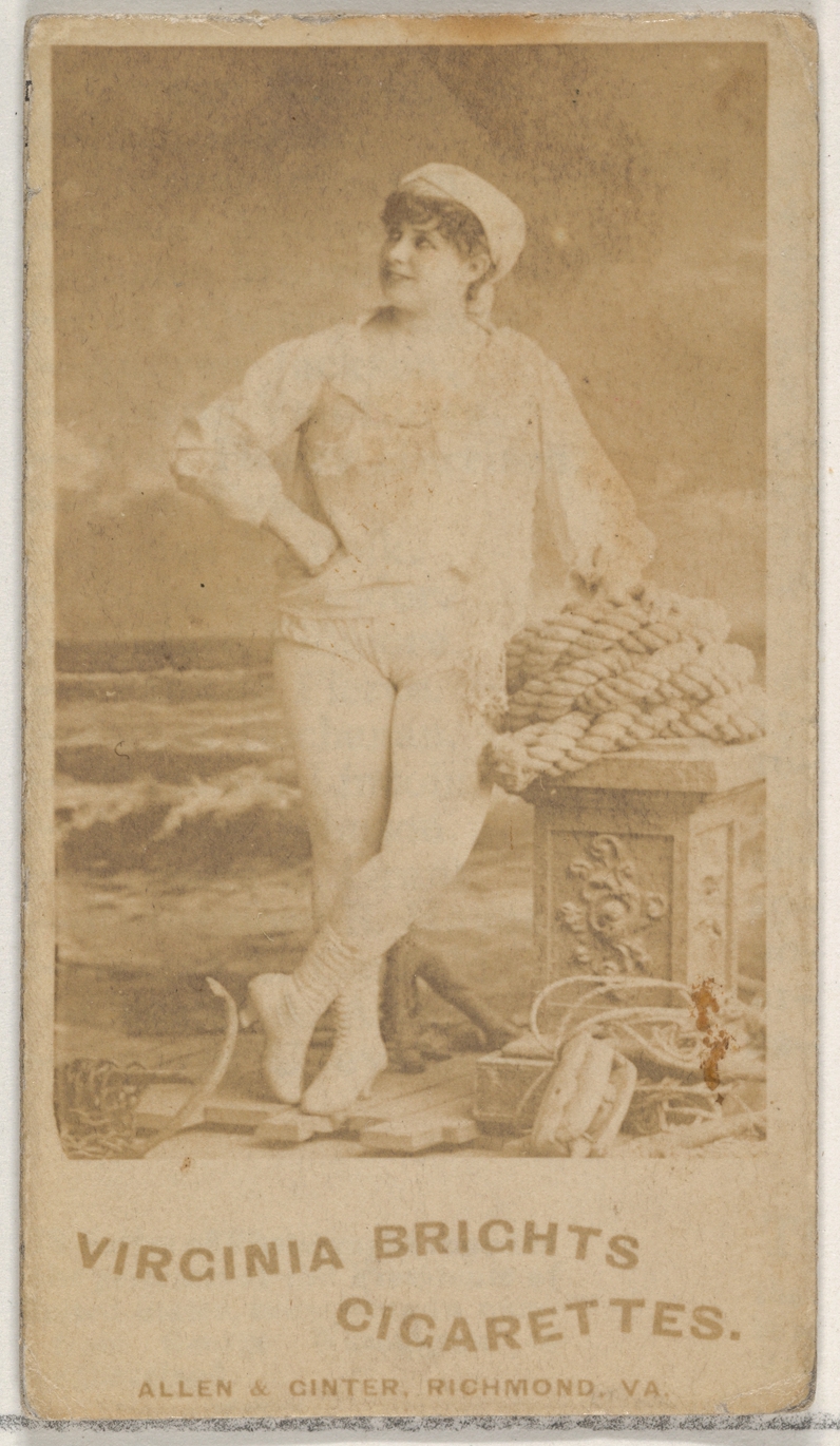 Allen & Ginter, From the Actors and Actresses series (N45, Type 5) for Virginia Brights Cigarettes