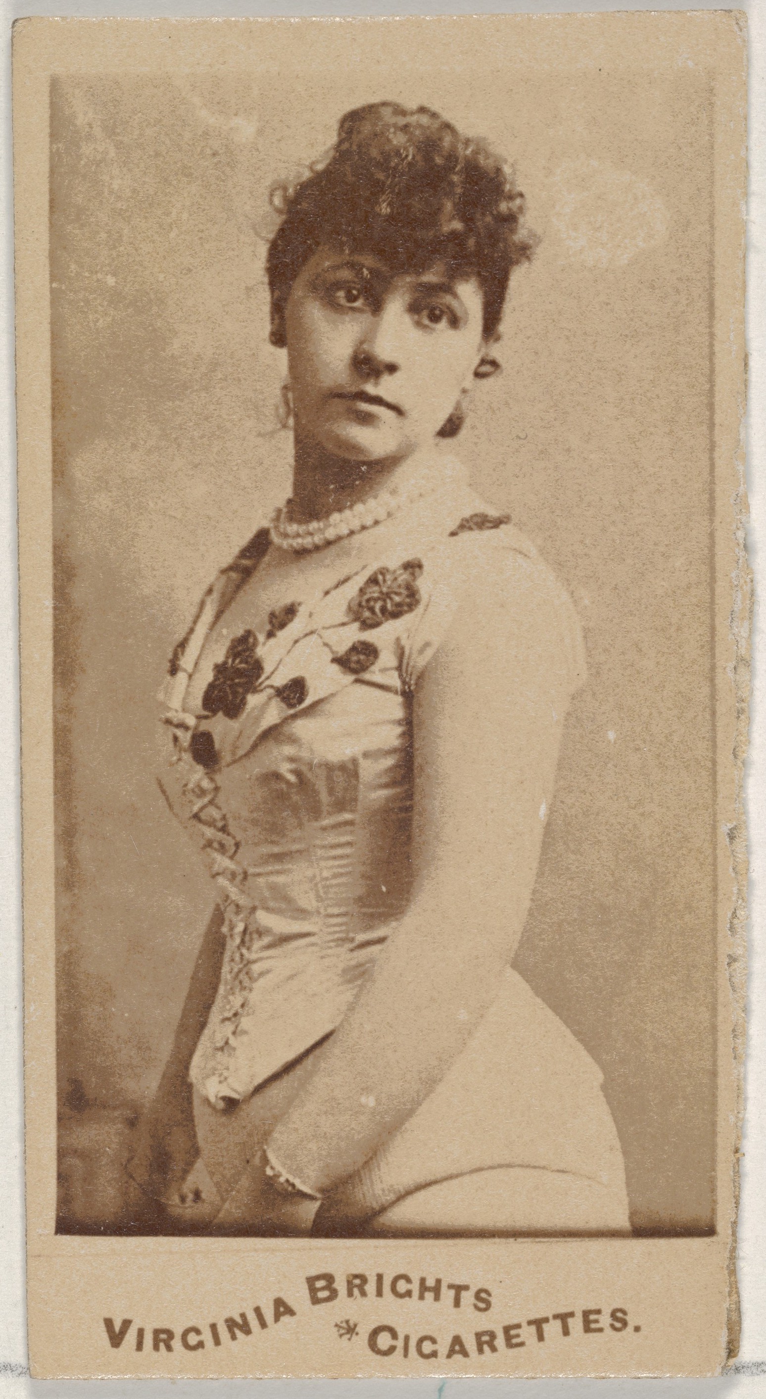 From the Actors and Actresses series (N45, Type 5) for Virginia Brights Cigarettes