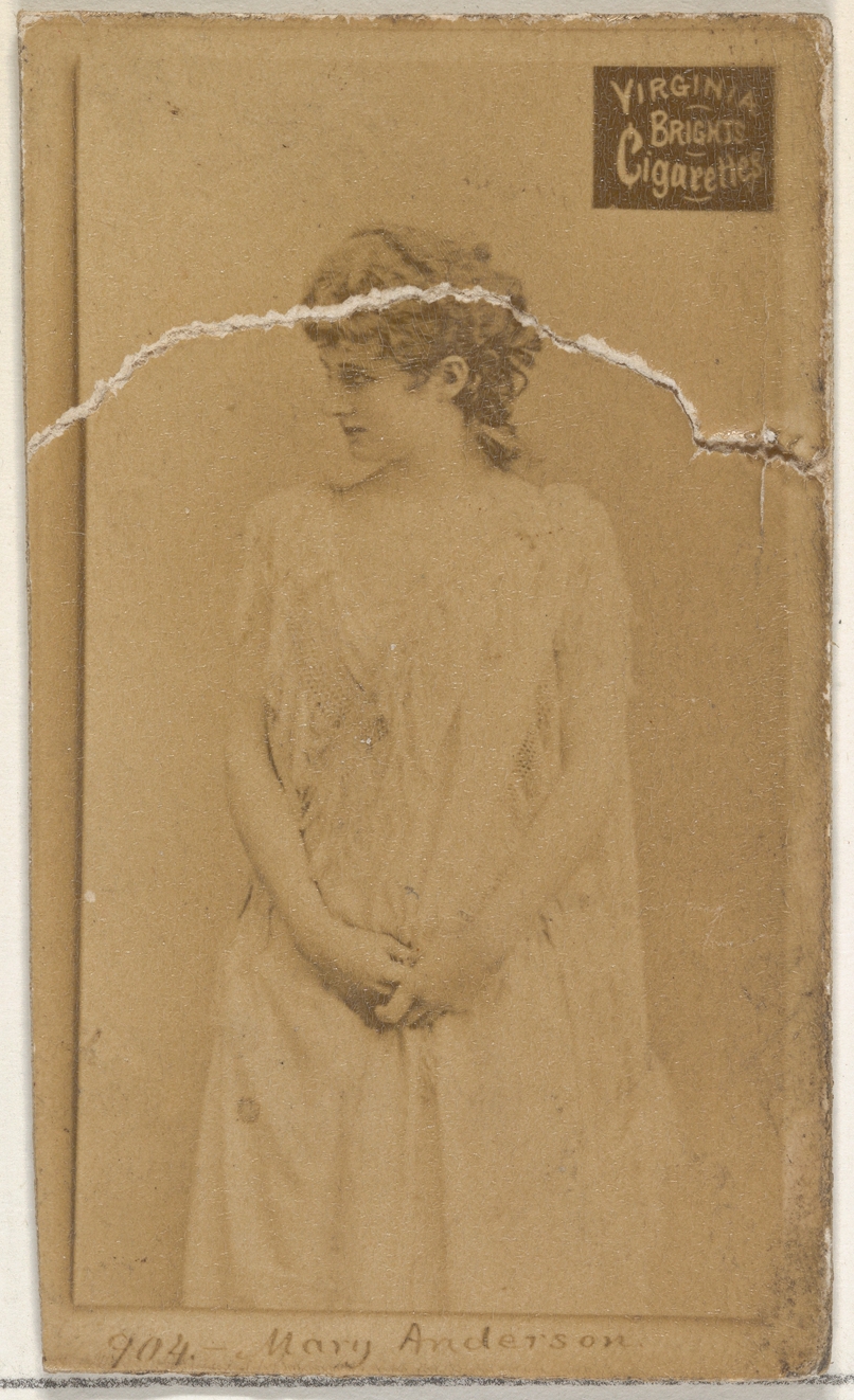 Allen & Ginter, Card 904, Mary Anderson, from the Actors and Actresses series (N45, Type 2) for Virginia Brights Cigarettes