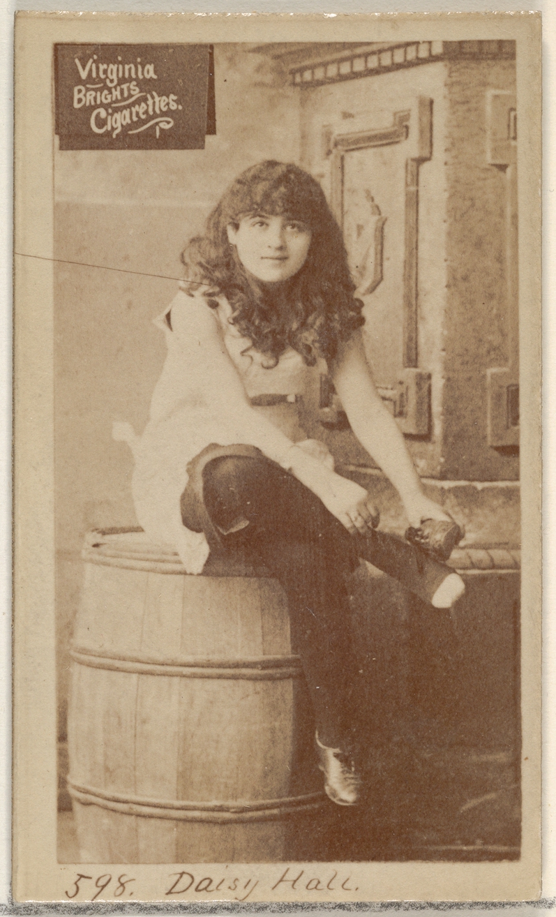 Allen & Ginter, Card 598, Daisy Hall, from the Actors and Actresses series (N45, Type 2) for Virginia Brights Cigarettes