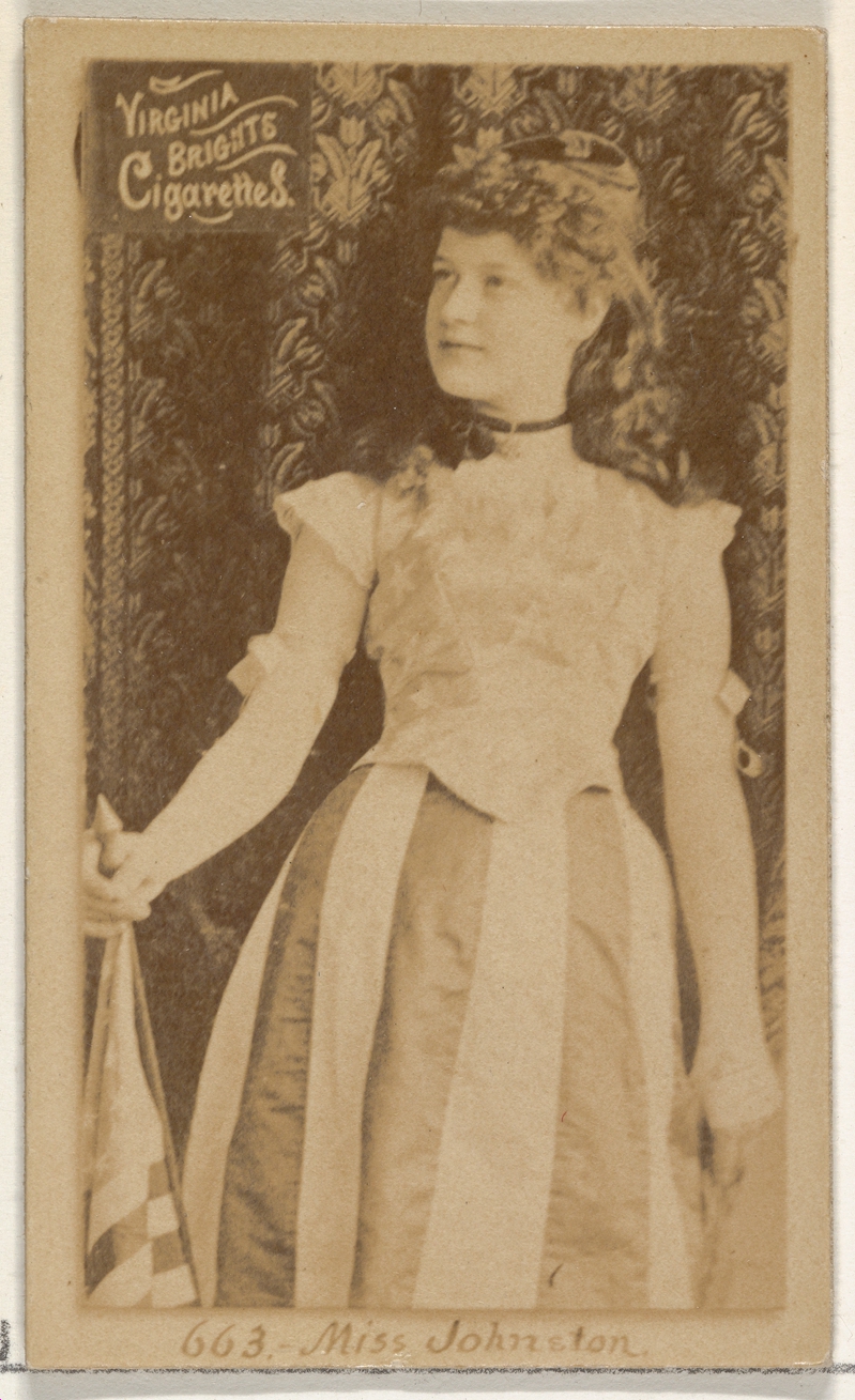 Allen & Ginter, Card 663, Miss Johnston, from the Actors and Actresses series (N45, Type 2) for Virginia Brights Cigarettes