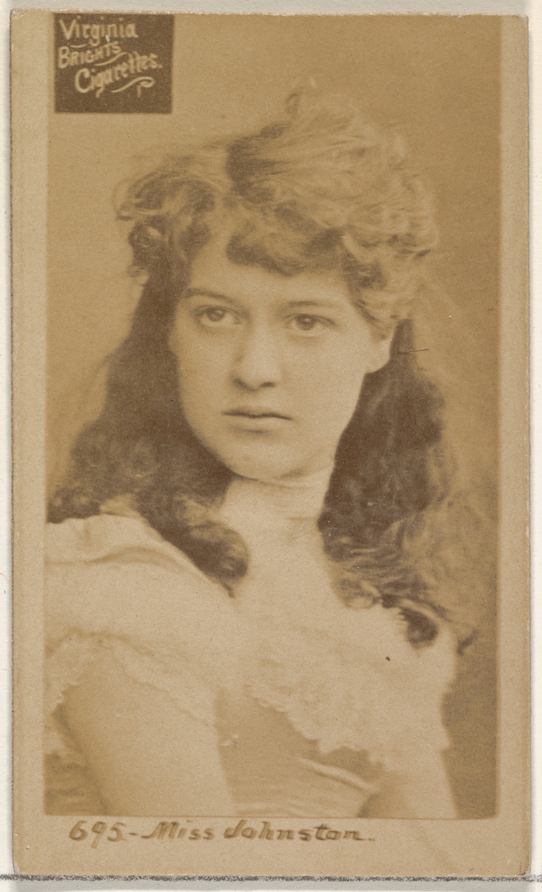 Card 695, Miss Johnston, from the Actors and Actresses series (N45, Type 2) for Virginia Brights Cigarettes