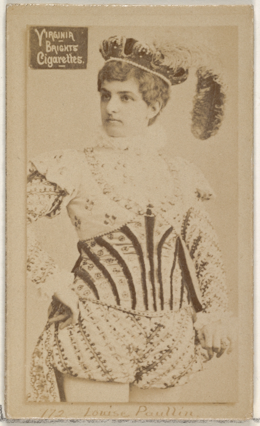 Allen & Ginter, Card 772, Louise Paullin, from the Actors and Actresses series (N45, Type 2) for Virginia Brights Cigarettes