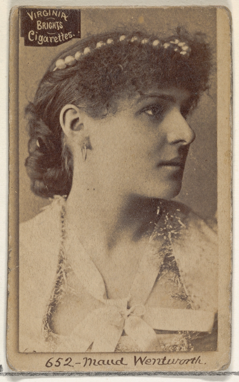 Card 652, Maud Wentworth, from the Actors and Actresses series (N45, Type 2) for Virginia Brights Cigarettes