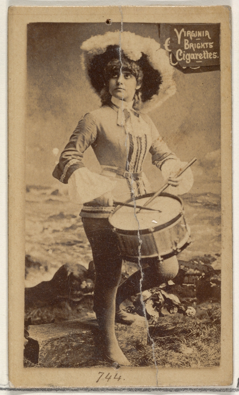 Card 744, from the Actors and Actresses series (N45, Type 2) for Virginia Brights Cigarettes