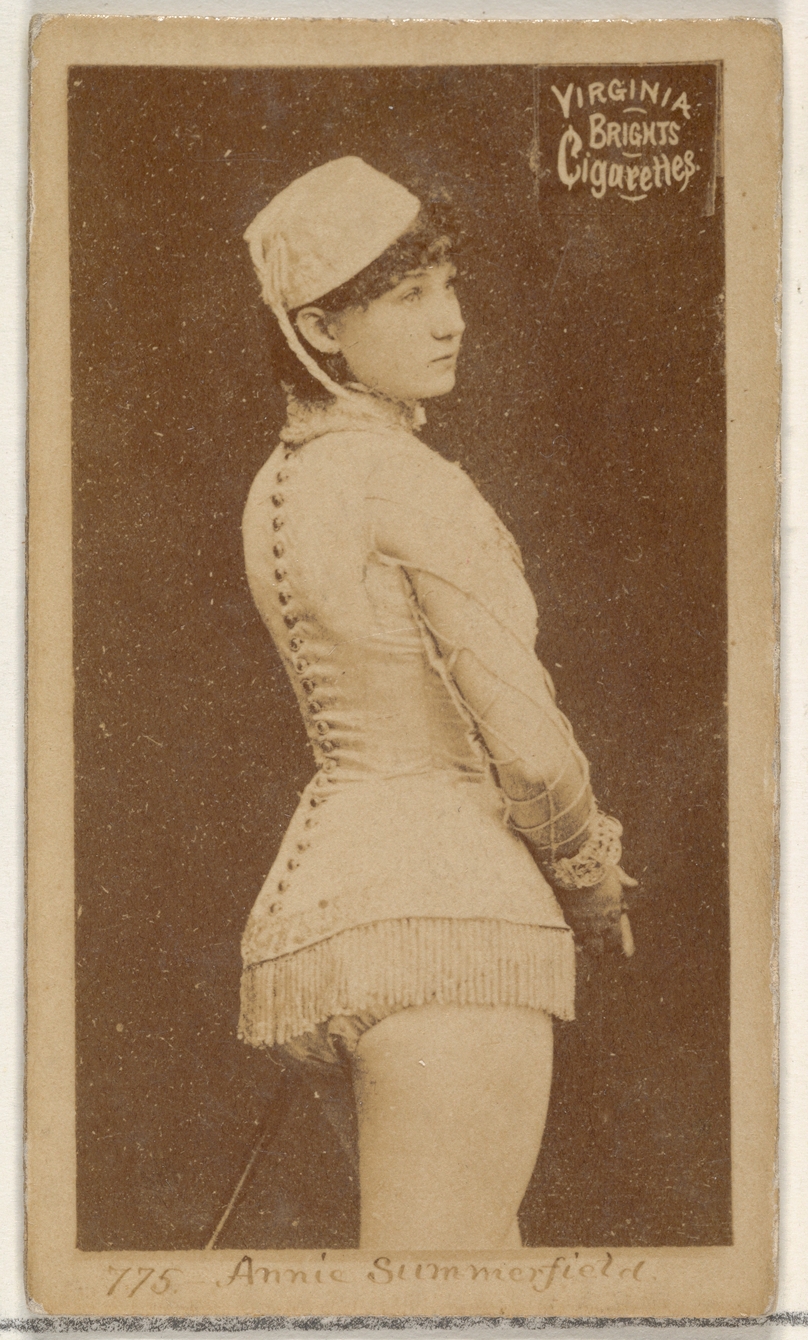 Card 775, Annie Summerfield, from the Actors and Actresses series (N45, Type 2) for Virginia Brights Cigarettes
