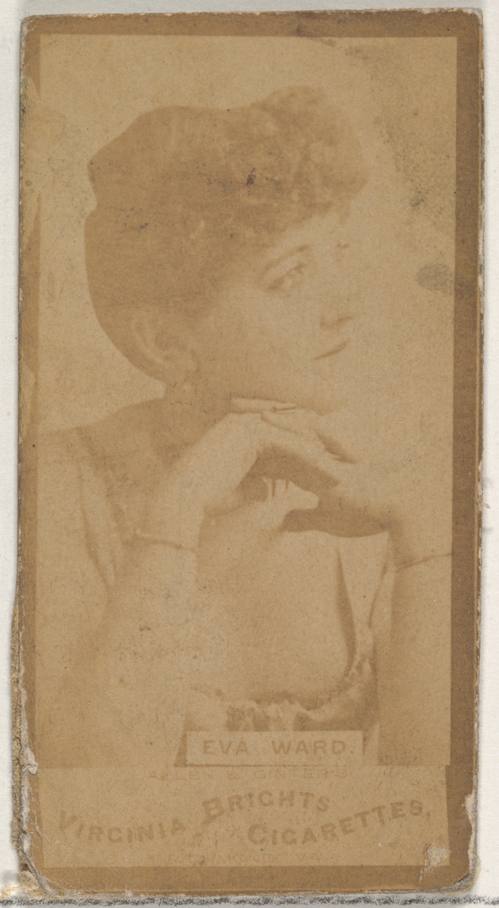 Allen & Ginter, Eva Ward, from the Actors and Actresses series (N45, Type 3) for Virginia Brights Cigarettes