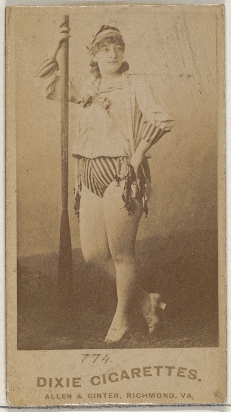 Card 774, from the Actors and Actresses series (N45, Type 7) for Dixie Cigarettes
