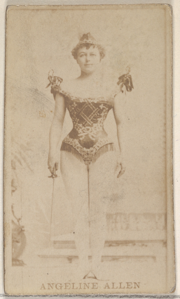 Allen & Ginter, Angeline Allen, from the Actors and Actresses series (N45, Type 8) for Virginia Brights Cigarettes
