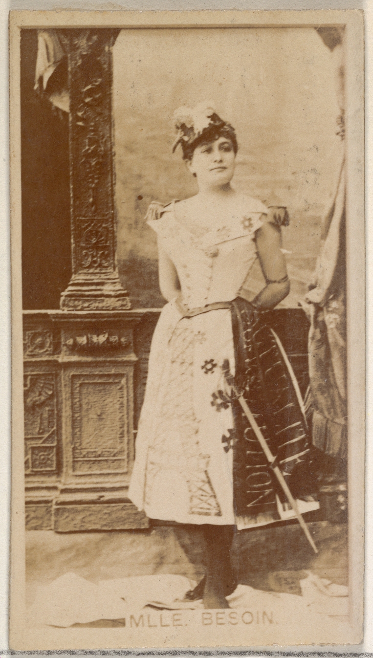 Allen & Ginter, Mlle. Besoin, from the Actors and Actresses series (N45, Type 8) for Virginia Brights Cigarettes
