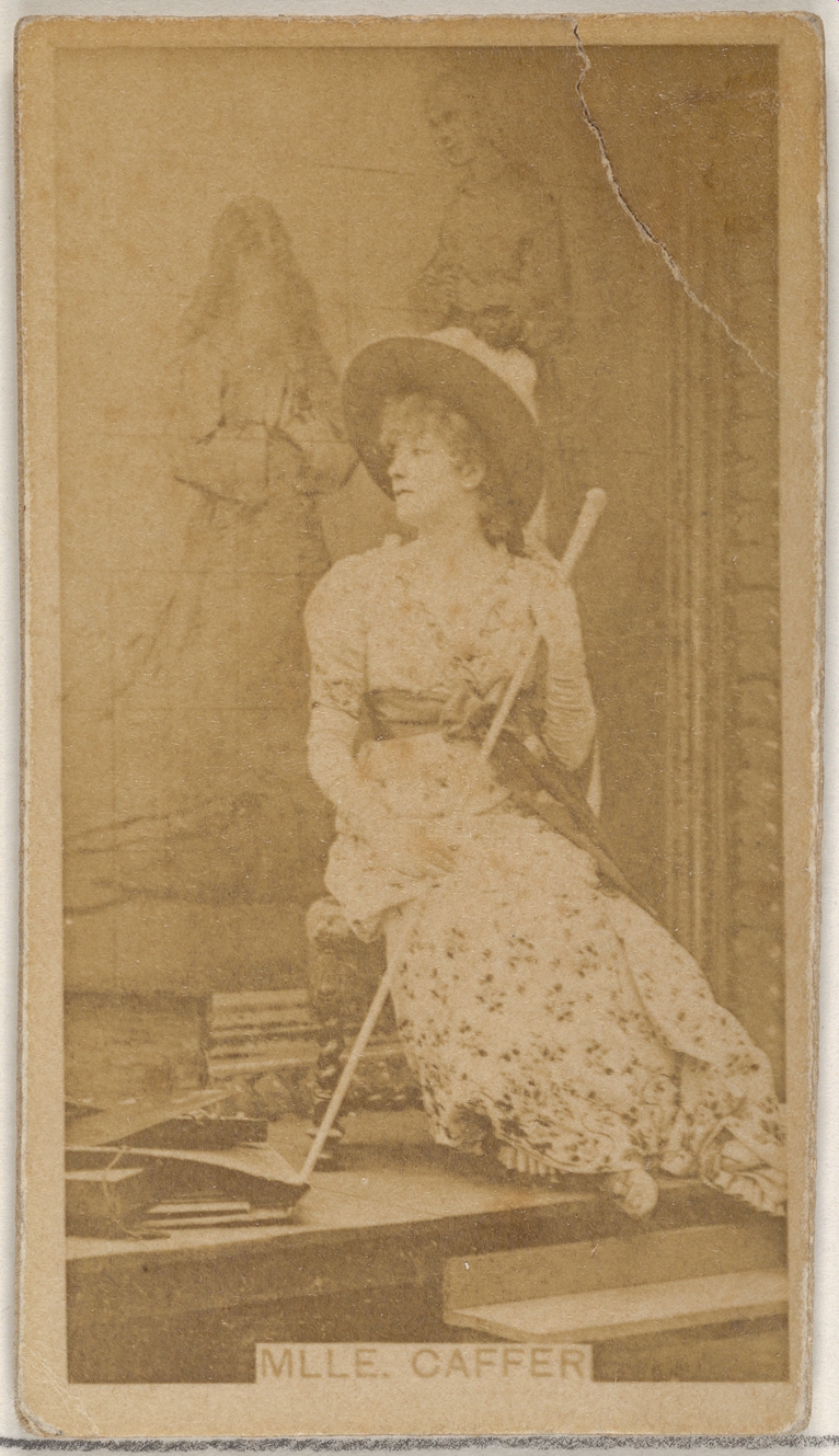 Allen & Ginter, Mlle. Caffer, from the Actors and Actresses series (N45, Type 8) for Virginia Brights Cigarettes