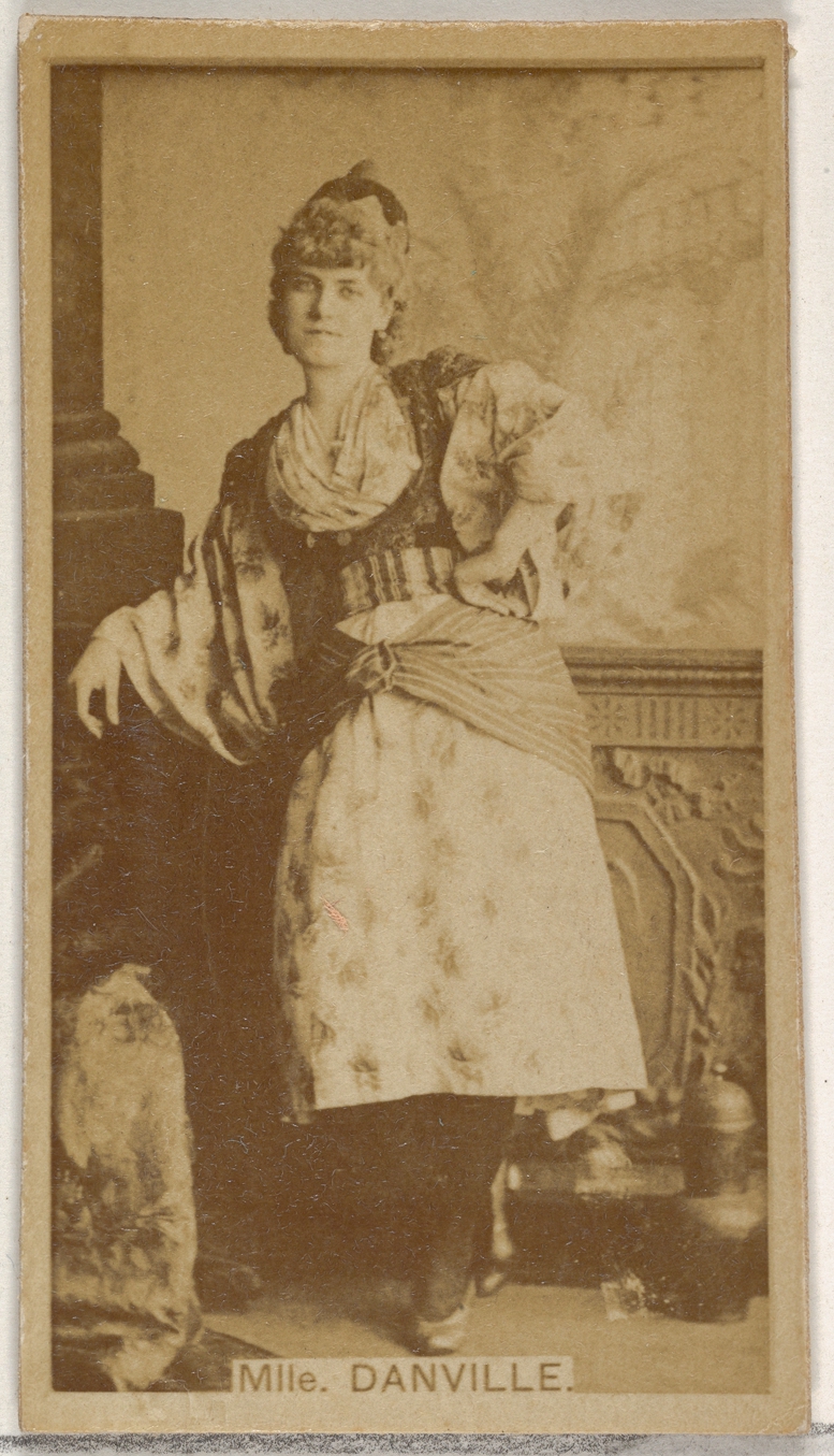 Allen & Ginter, Mlle. Danville, from the Actors and Actresses series (N45, Type 8) for Virginia Brights Cigarettes