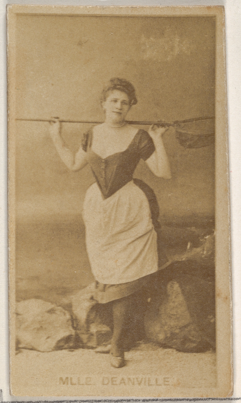 Allen & Ginter, Mlle. Deanville, from the Actors and Actresses series (N45, Type 8) for Virginia Brights Cigarettes