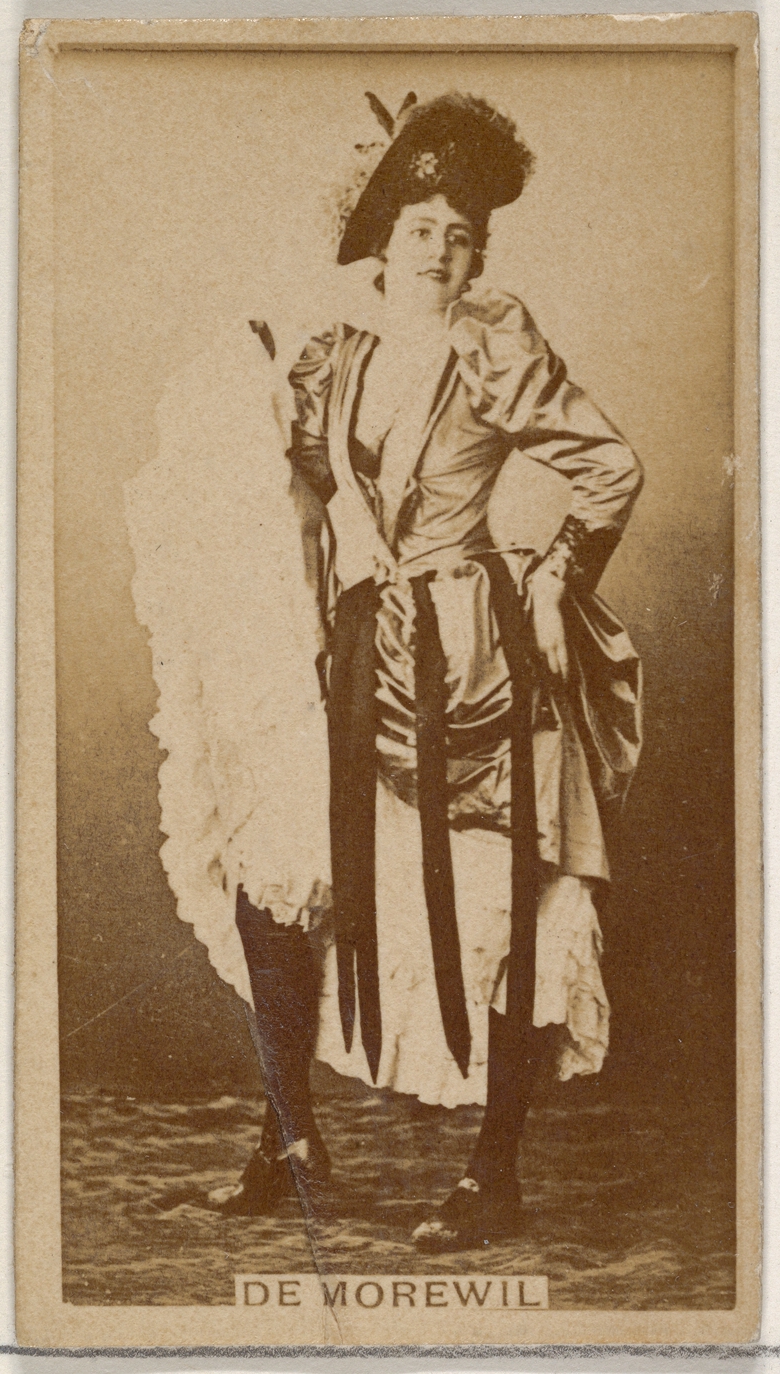 Allen & Ginter, De Morewil, from the Actors and Actresses series (N45, Type 8) for Virginia Brights Cigarettes