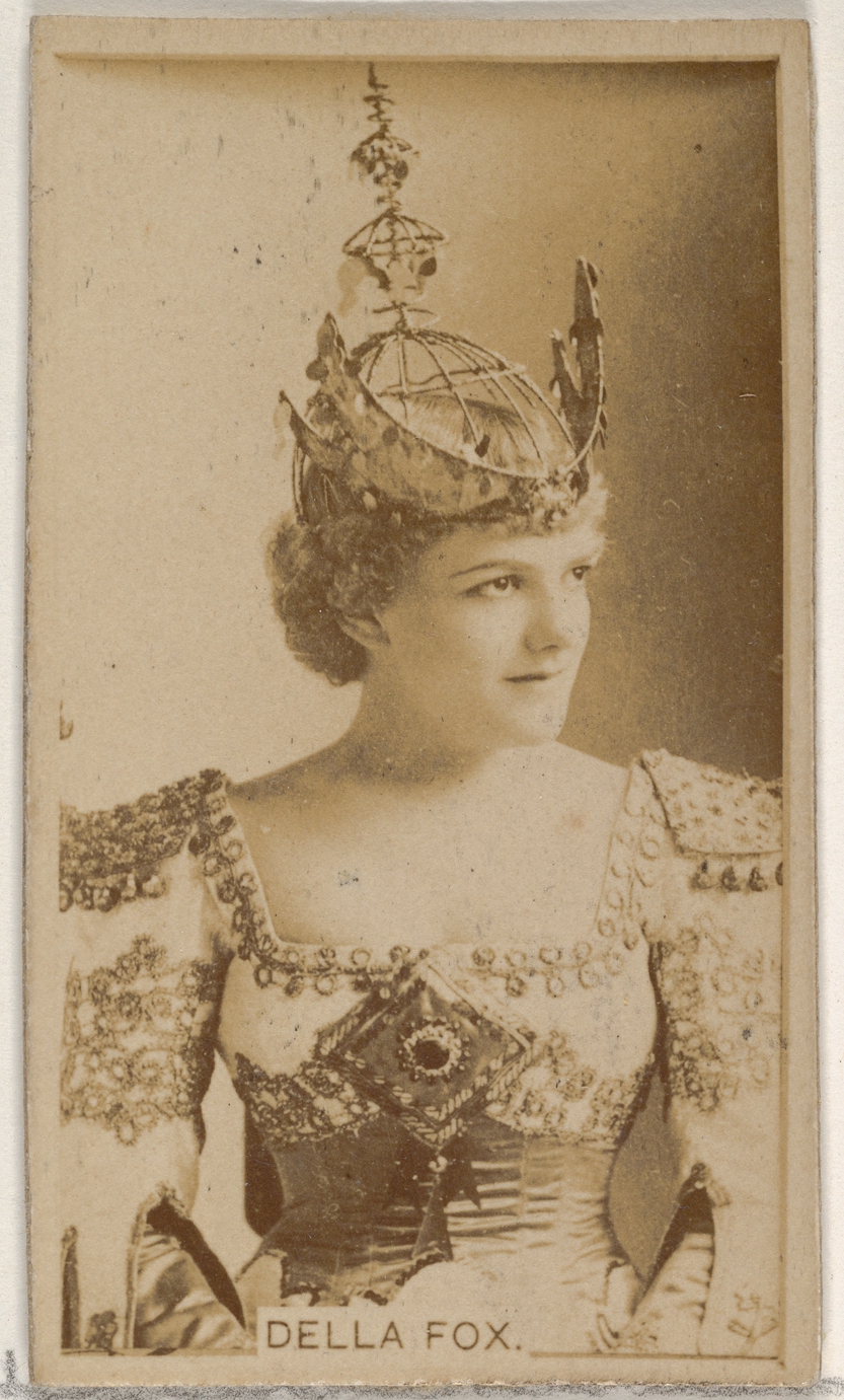 Allen & Ginter, Della Fox, from the Actors and Actresses series (N45, Type 8) for Virginia Brights Cigarettes