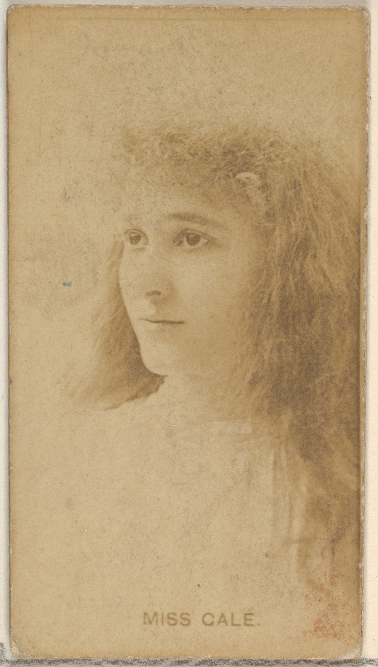 Allen & Ginter, Miss Gale, from the Actors and Actresses series (N45, Type 8) for Virginia Brights Cigarettes