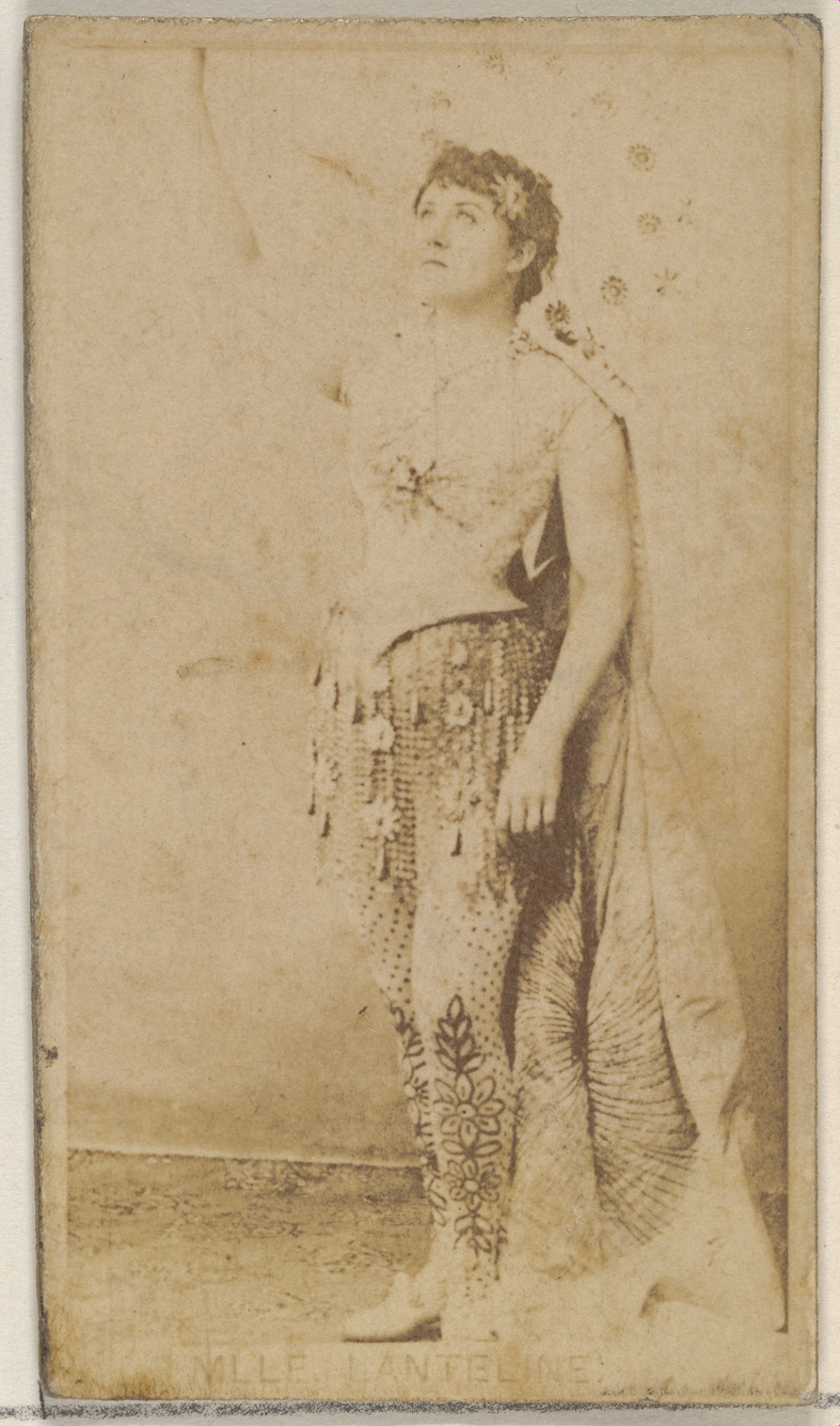 Allen & Ginter, Mlle. Lanteline, from the Actors and Actresses series (N45, Type 8) for Virginia Brights Cigarettes