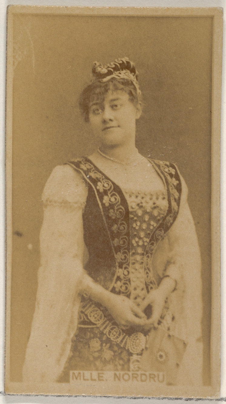 Allen & Ginter, Mlle. Nordrum, from the Actors and Actresses series (N45, Type 8) for Virginia Brights Cigarettes