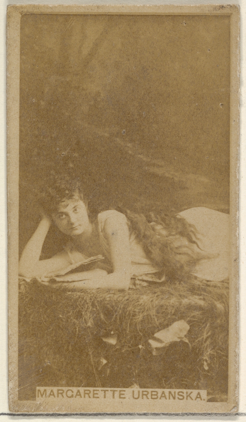 Allen & Ginter, Margarette Urbanska, from the Actors and Actresses series (N45, Type 8) for Virginia Brights Cigarettes