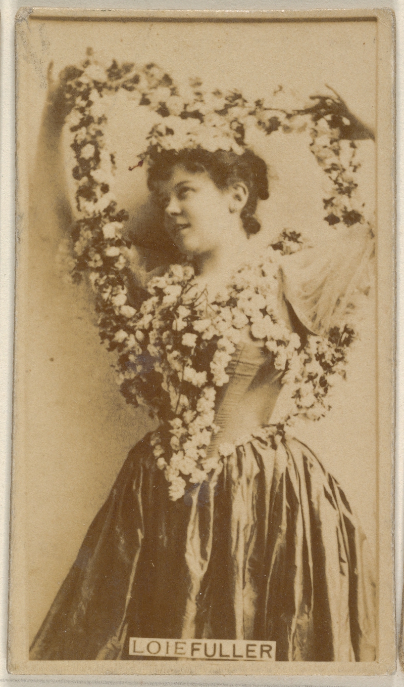 Loie Fuller, from the Actors and Actresses series (N45, Type 8) for Virginia Brights Cigarettes