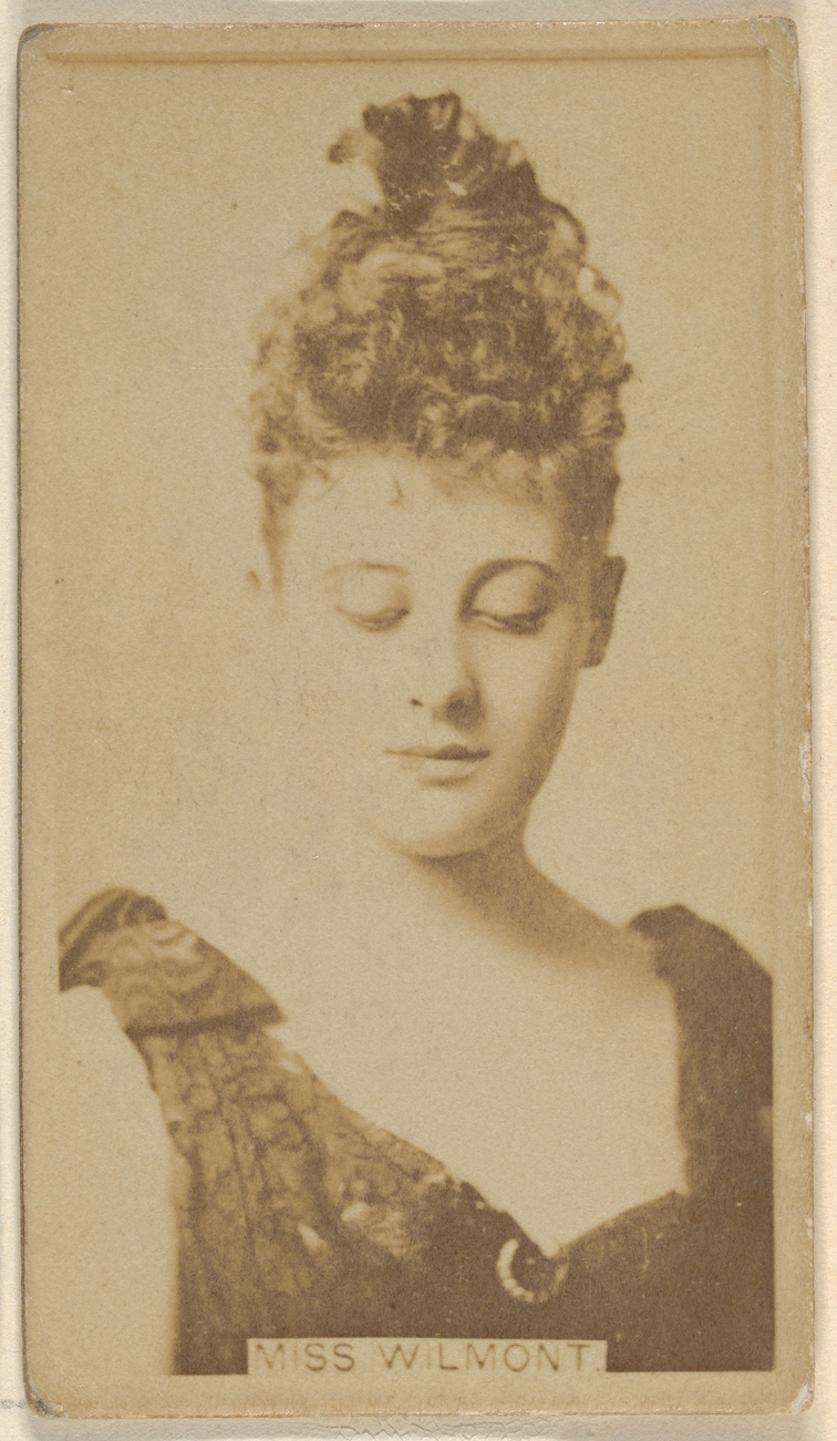 Allen & Ginter, Miss Wilmont, from the Actors and Actresses series (N45, Type 8) for Virginia Brights Cigarettes
