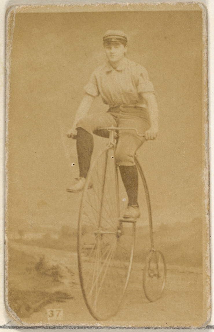 Allen & Ginter, Card 37, from the Girl Cyclists series (N49) for Virginia Brights Cigarettes