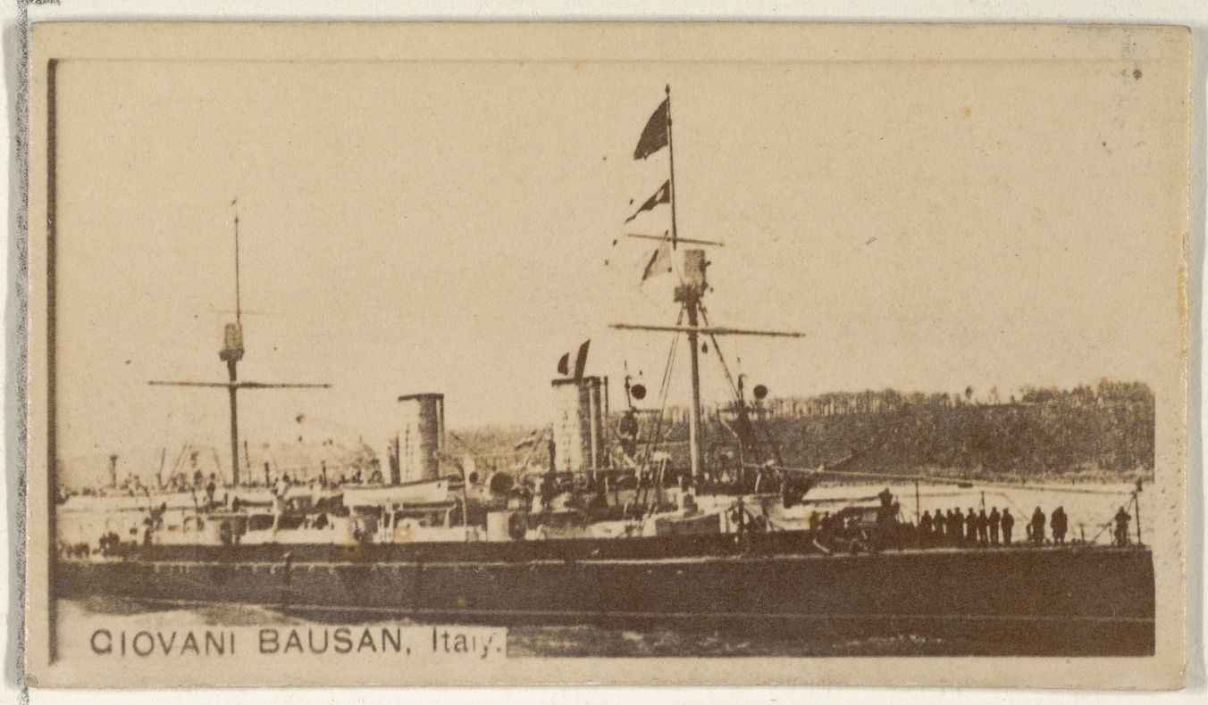 Allen & Ginter, Giovani Bausan, Italy, from the Famous Ships series (N50) for Virginia Brights Cigarettes