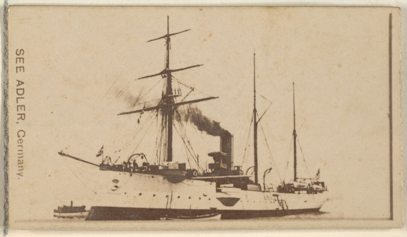 Allen & Ginter, See Adler, Germany, from the Famous Ships series (N50) for Virginia Brights Cigarettes