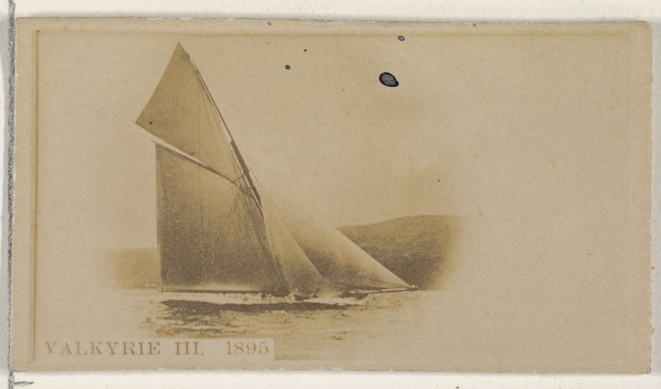Valkyrie III, 1895, from the Famous Ships series (N50) for Virginia Brights Cigarettes