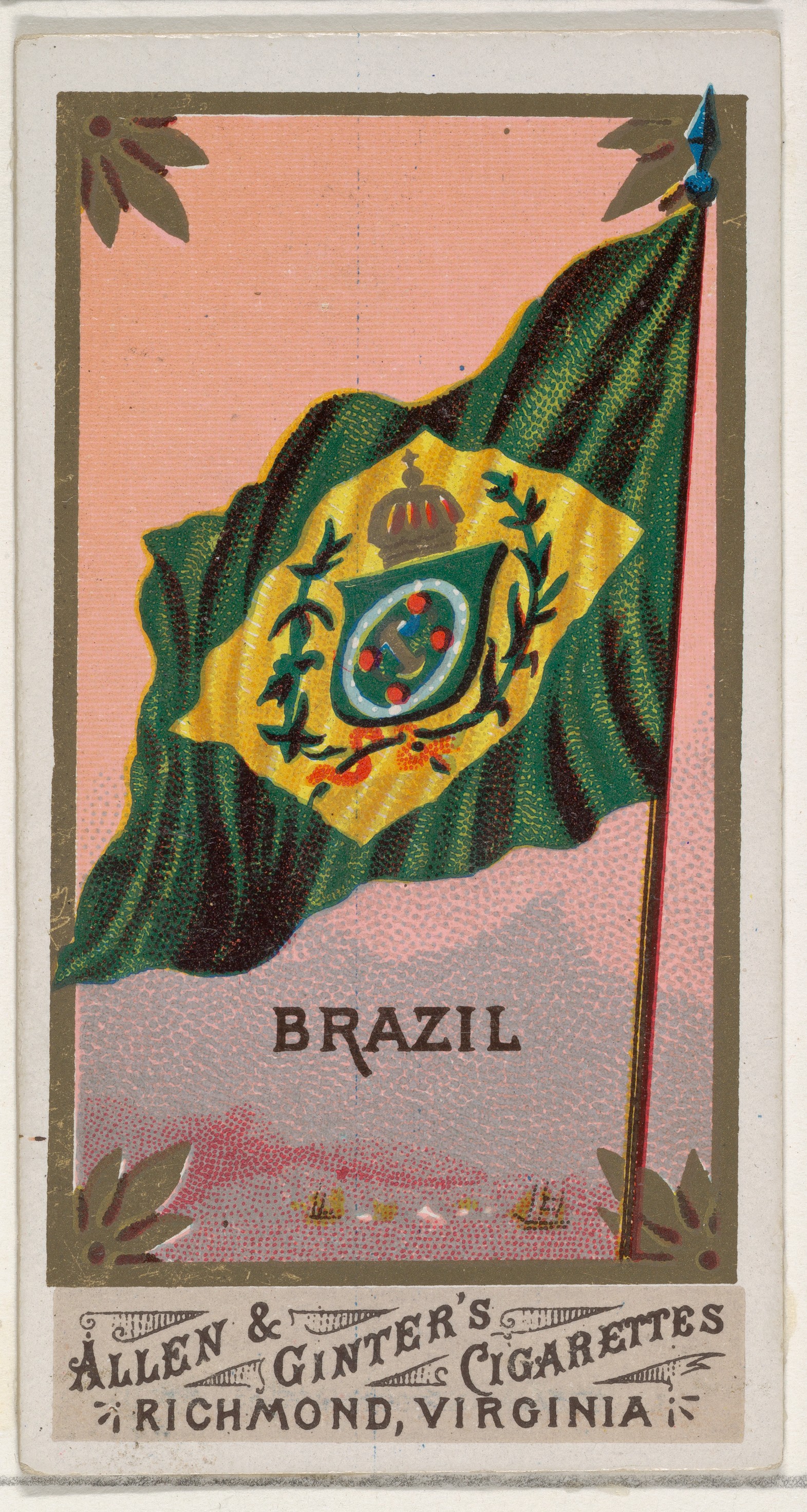 Issued by Allen & Ginter | Brazil, from Flags of All Nations